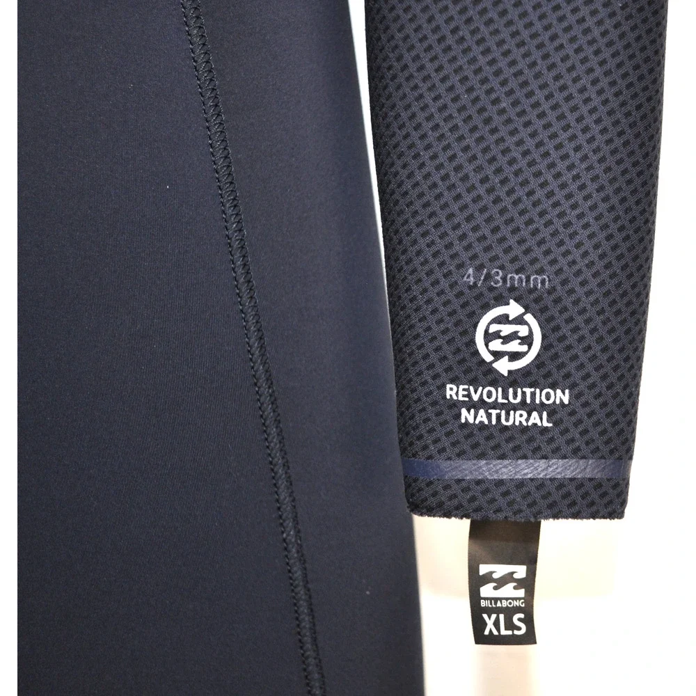 Billabong Revolution Natural Zipperless 4/3 Full Wetsuit Size XLS NEW With Tags